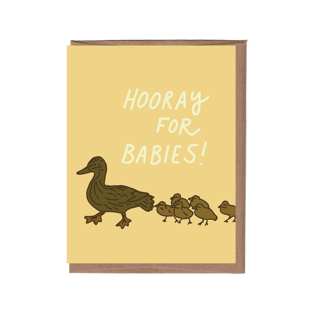 Duckings Baby Card La Familia Green Cards - Baby