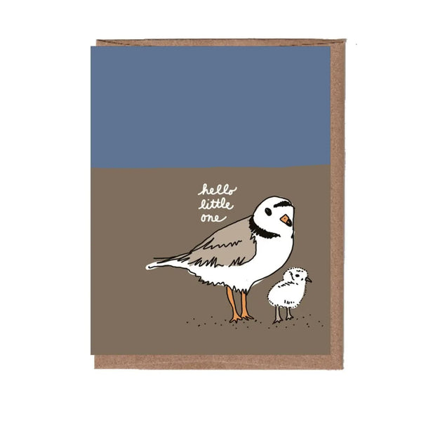 Piping Plover Baby Card La Familia Green Cards - Baby