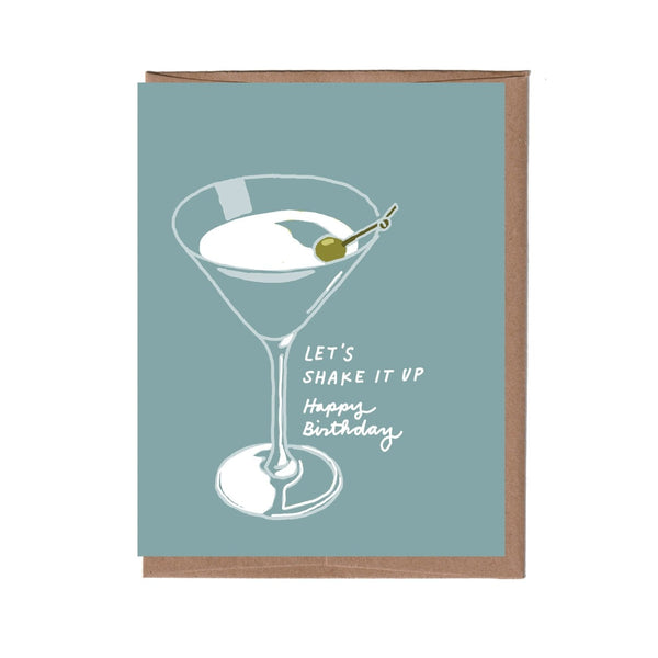 Martini Scratch And Sniff Birthday Card La Familia Green Cards - Birthday