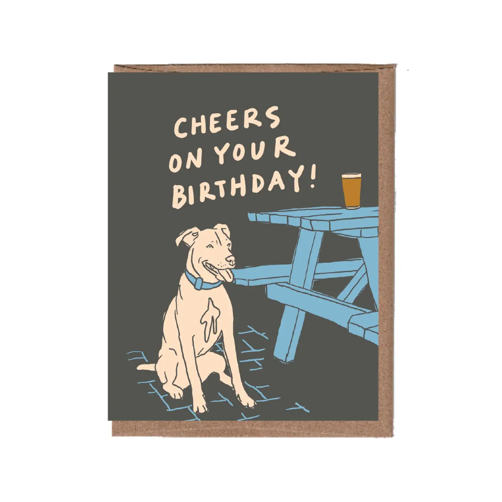 Patio Dog Birthday Card La Familia Green Cards - Birthday