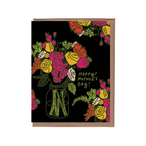 Bouquet Scratch And Sniff Mother's Day Card La Familia Green Cards - Holiday - Mother's Day