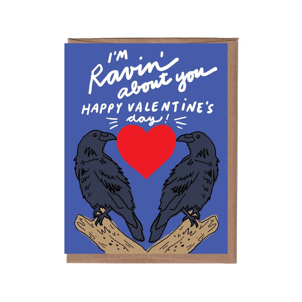 Raven Valentine's Day Card La Familia Green Cards - Holiday - Valentine's Day
