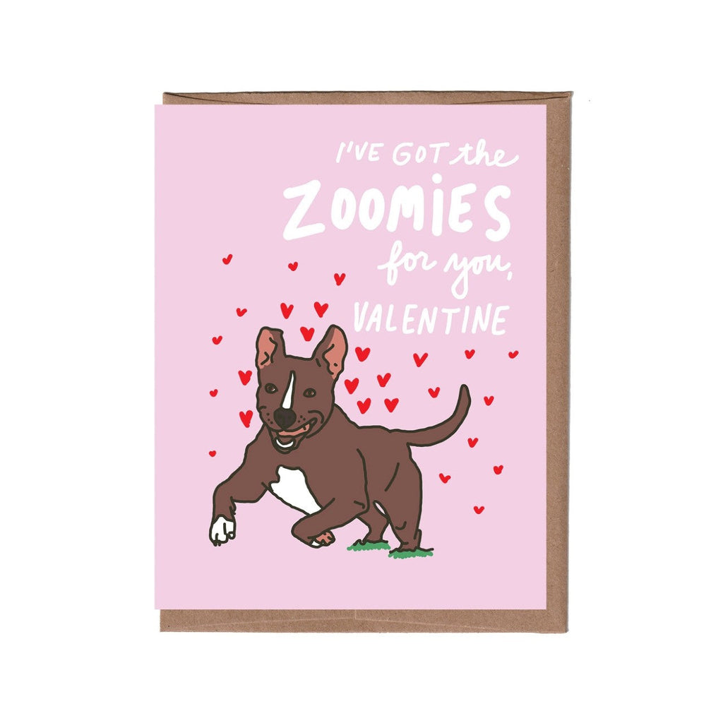 Zoomies Valentine's Day Card La Familia Green Cards - Holiday - Valentine's Day