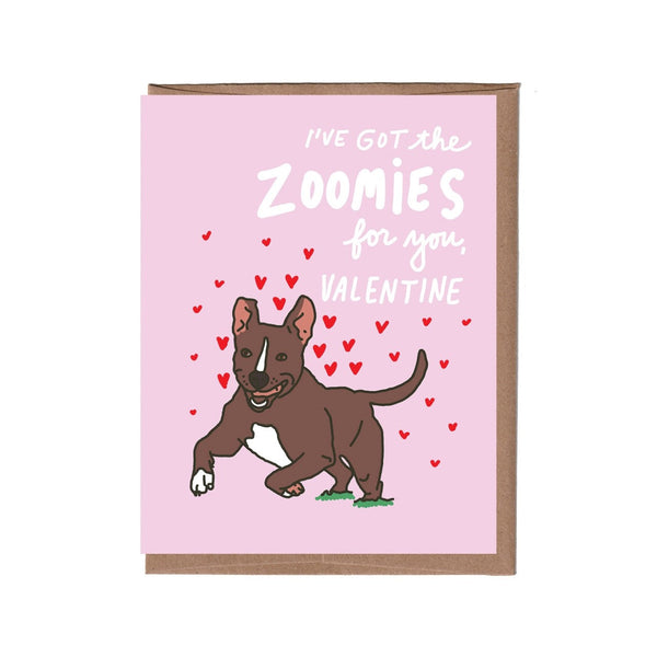 Zoomies Valentine's Day Card La Familia Green Cards - Holiday - Valentine's Day