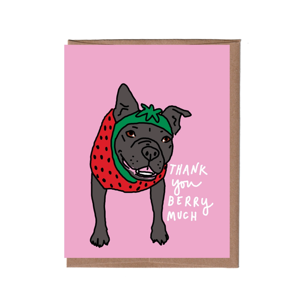 Berry Much Thank You Card La Familia Green Cards - Thank You