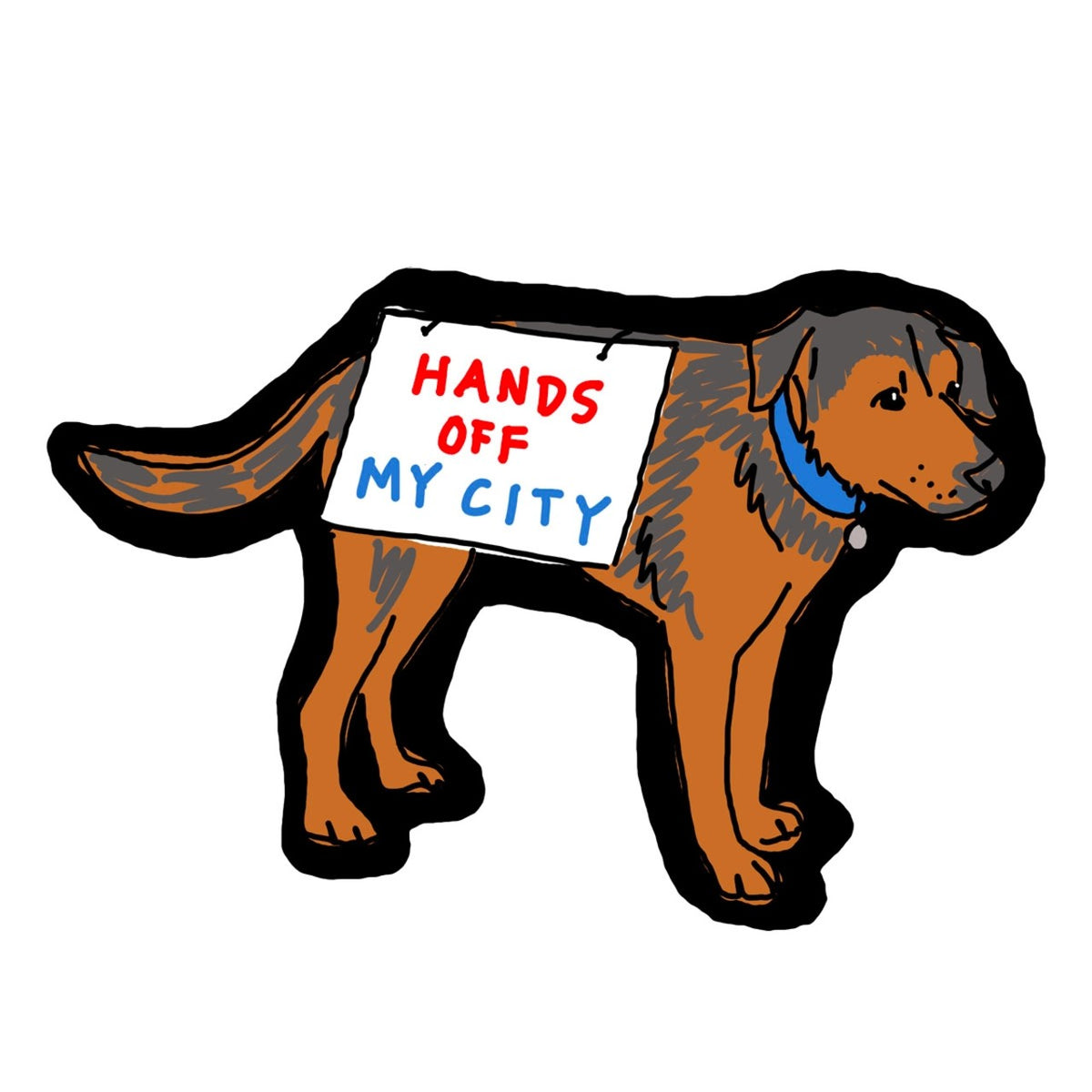Protest Dog Sticker – Urban General Store