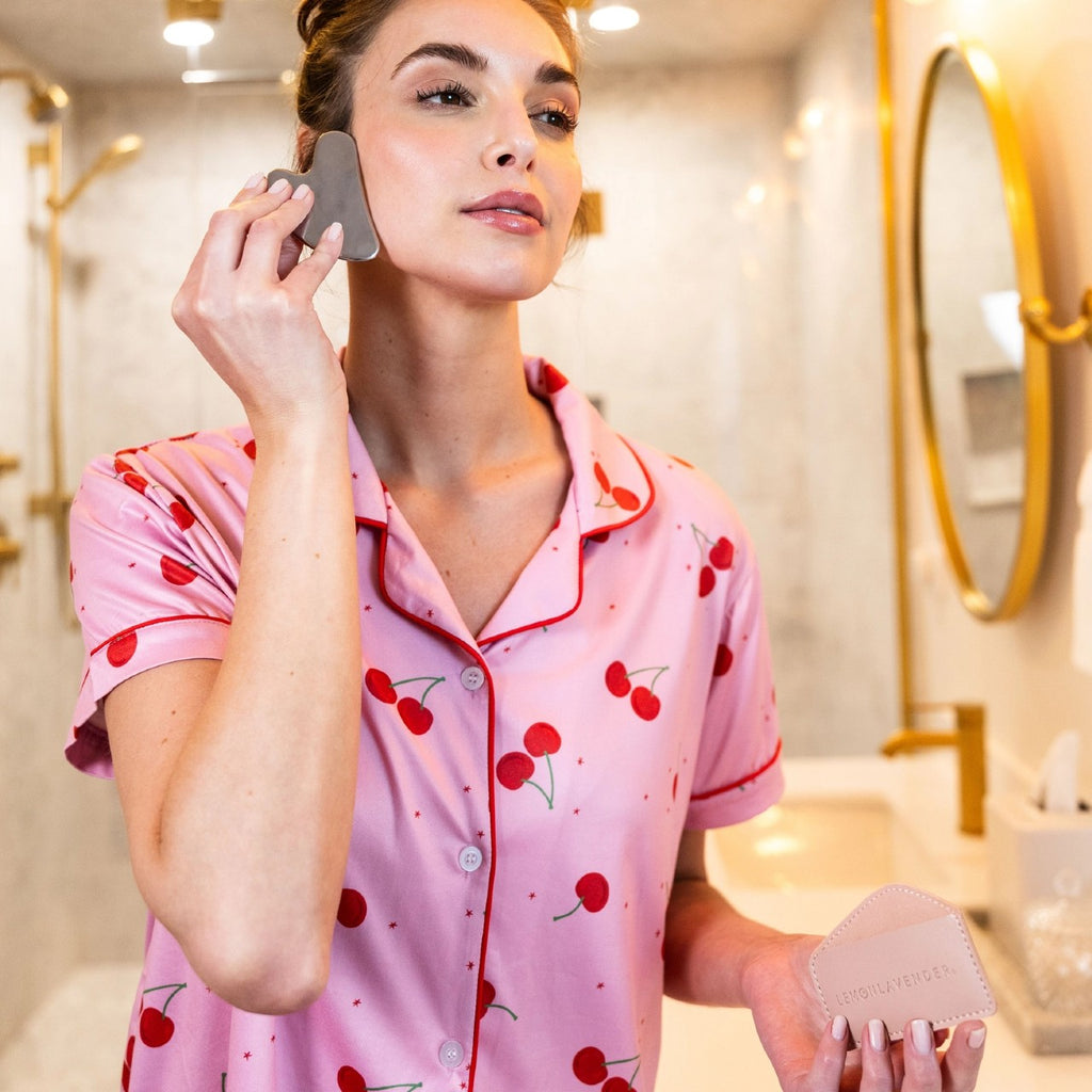 Oh My Guash Stainless Steel Gua Sha Lemon Lavender Home - Bath & Body