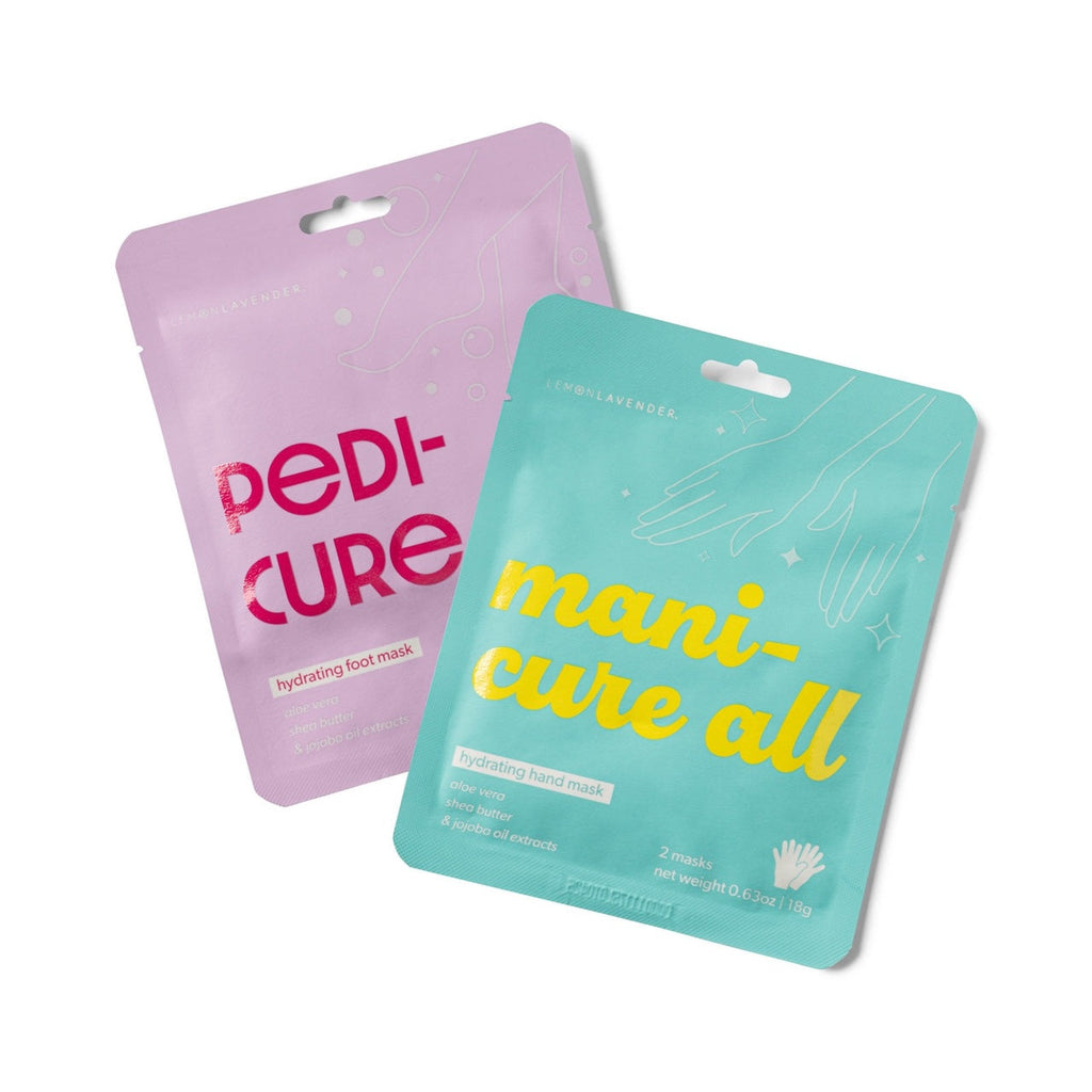 Smooth It Over Hydrating Hand And Foot Masks Lemon Lavender Home - Bath & Body