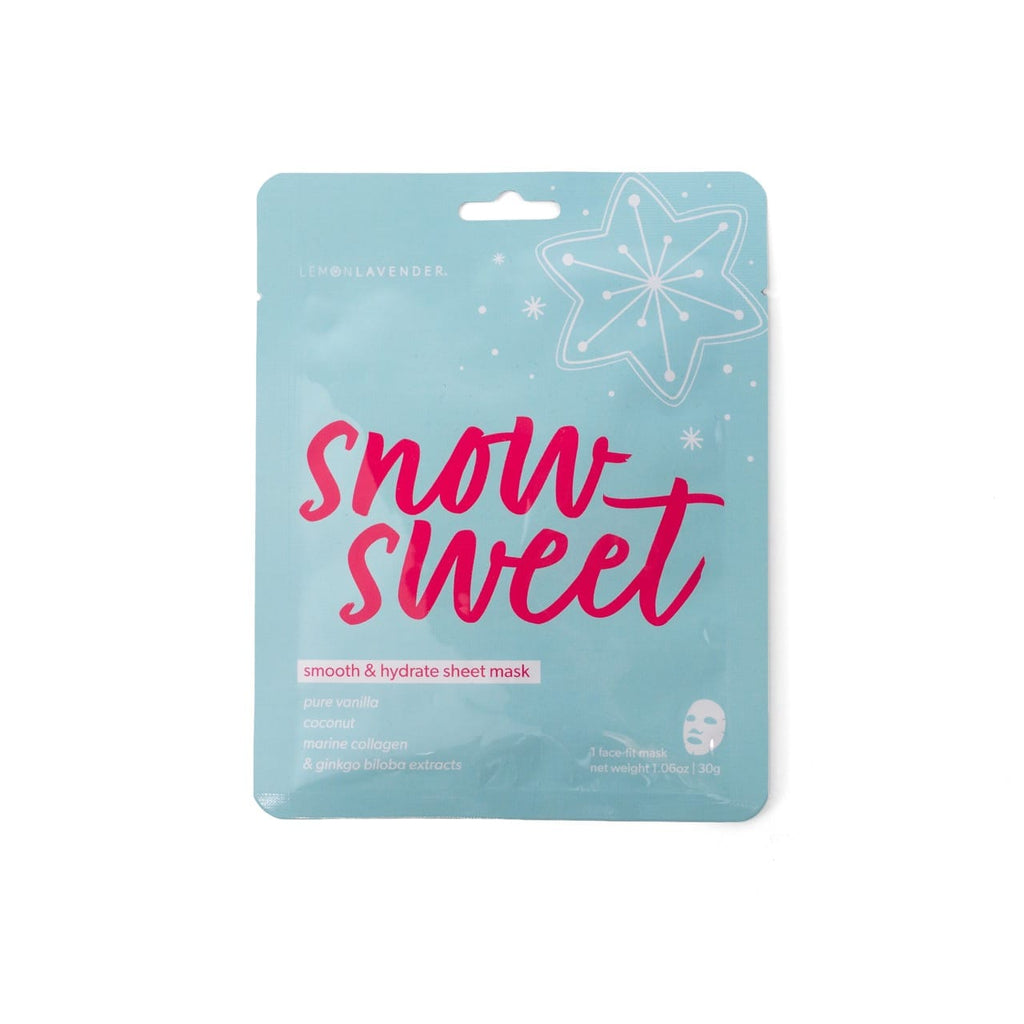Snow Sweet (Smooth & Hydrate) Lemon Lavender Let It Glow Holiday Face Masks Lemon Lavender Home - Bath & Body
