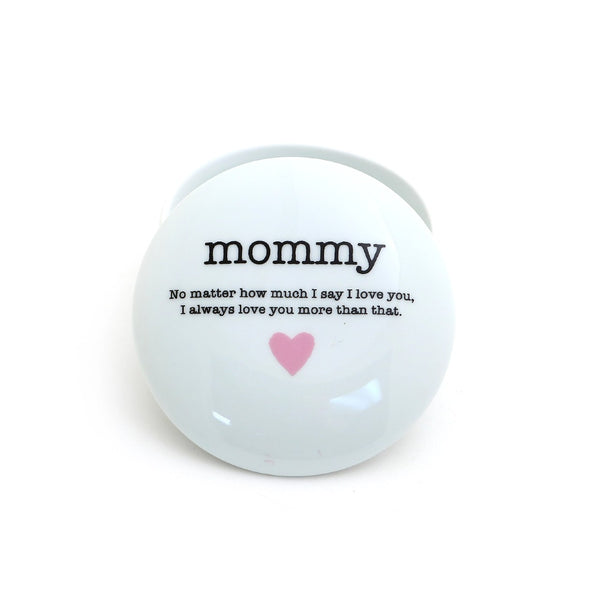 Mommy Round Porcelain Box Lenny Mud Home - Decorative Trays, Plates, & Bowls