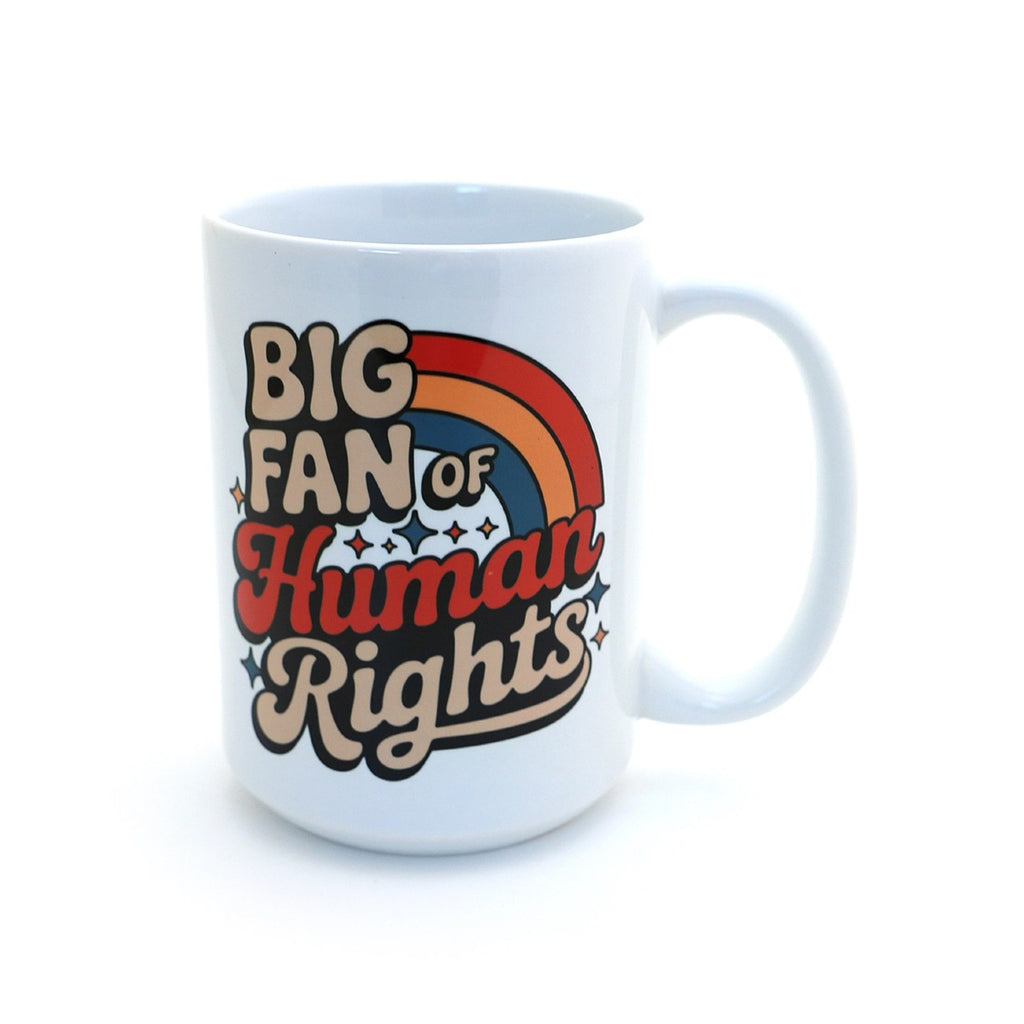 Big Fan Of Human Rights Mug Lenny Mud Home - Mugs & Glasses