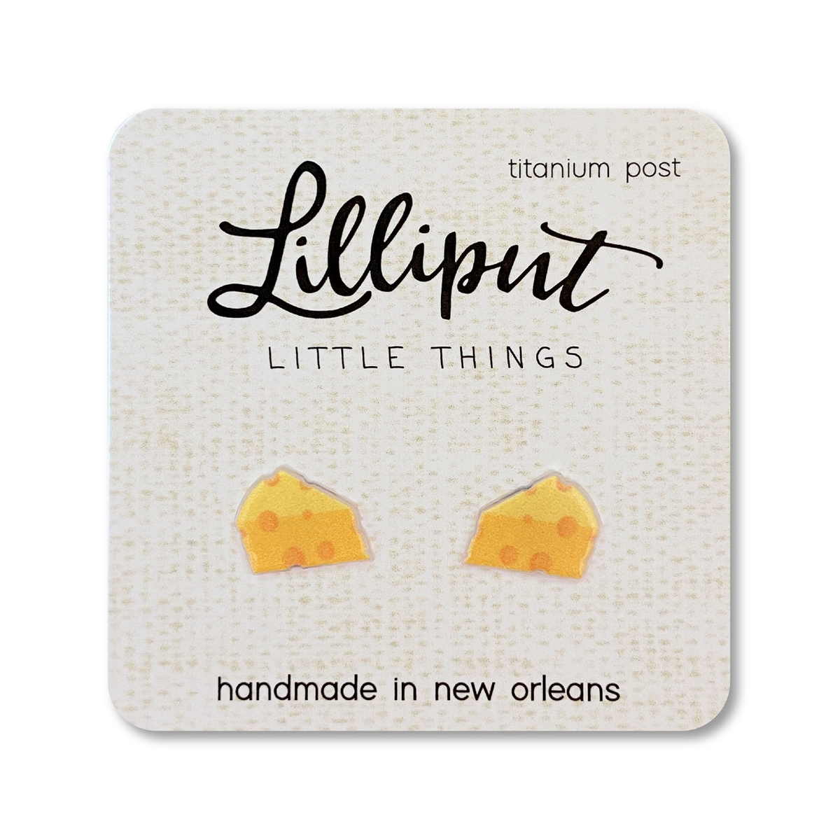 Lilliput Little Things Elmer's Gold Brick Egg Earrings main image 0