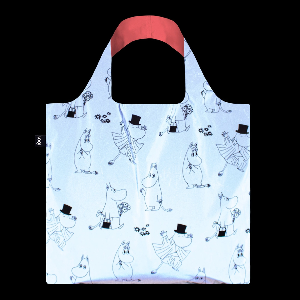 Family Pattern Reflective Recycled Bag Loqi Apparel & Accessories - Bags - Reusable Shoppers & Tote Bags