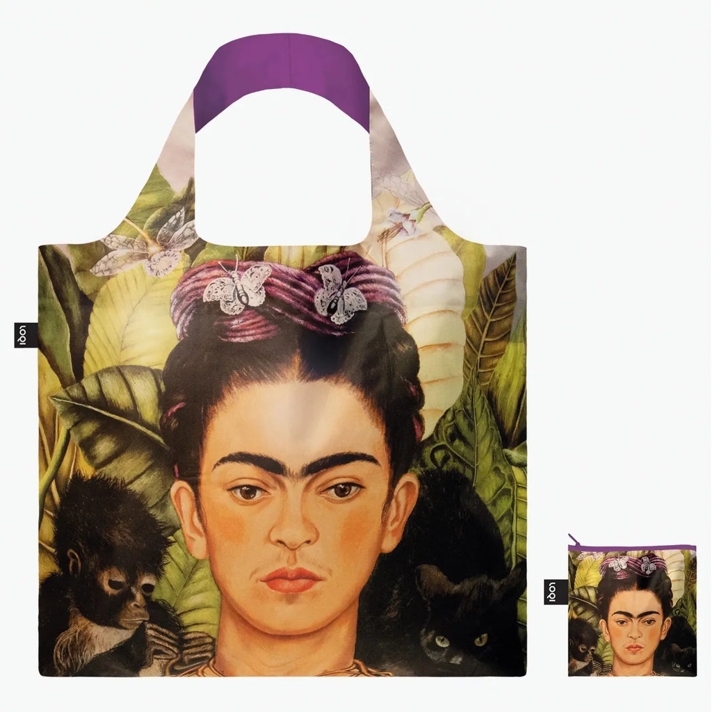 Reusable Tote Bags - Frida Kahlo Collection Loqi Apparel & Accessories - Bags - Reusable Shoppers & Tote Bags