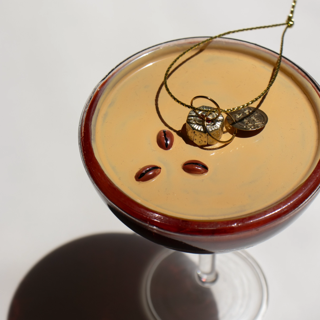 Espresso Martini Cocktail Ornament Love & Victory Holiday - Ornaments