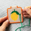 Needlepoint Keychain Kit - Lemon Lucky Feather Apparel & Accessories - Keychains