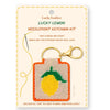 Needlepoint Keychain Kit - Lemon Lucky Feather Apparel & Accessories - Keychains