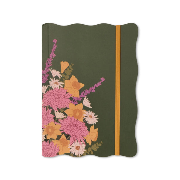 Daffodil And Dahlia Botanical Journal Lucky Feather Books - Blank Notebooks & Journals