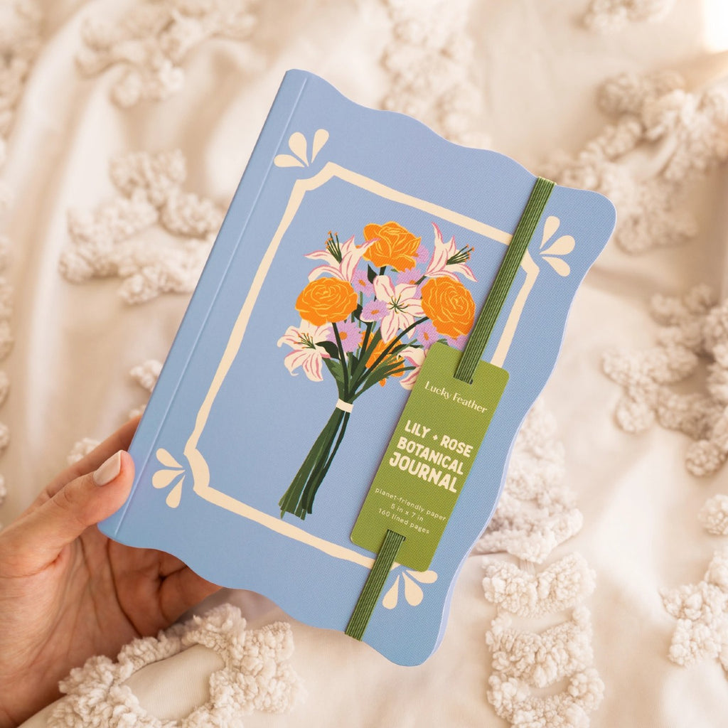 Lily And Rose Botanical Journal Lucky Feather Books - Blank Notebooks & Journals