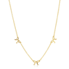 Beautiful Bows 3 Bow Necklace - Gold Lucky Feather Jewelry - Necklaces