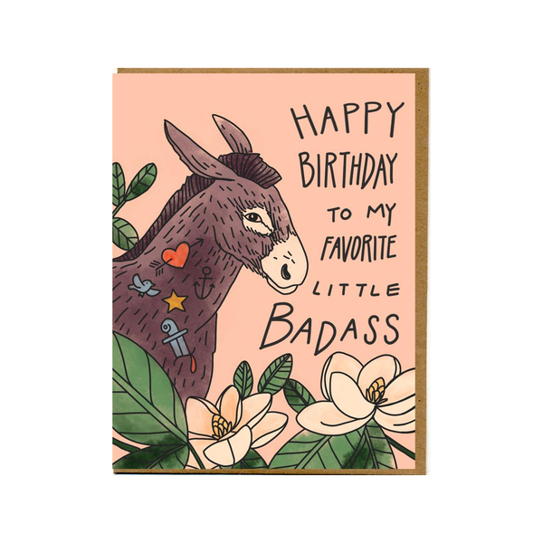 Happy Birthday To My Favorite Little Badass Birthday Card Mattea Cards - Birthday