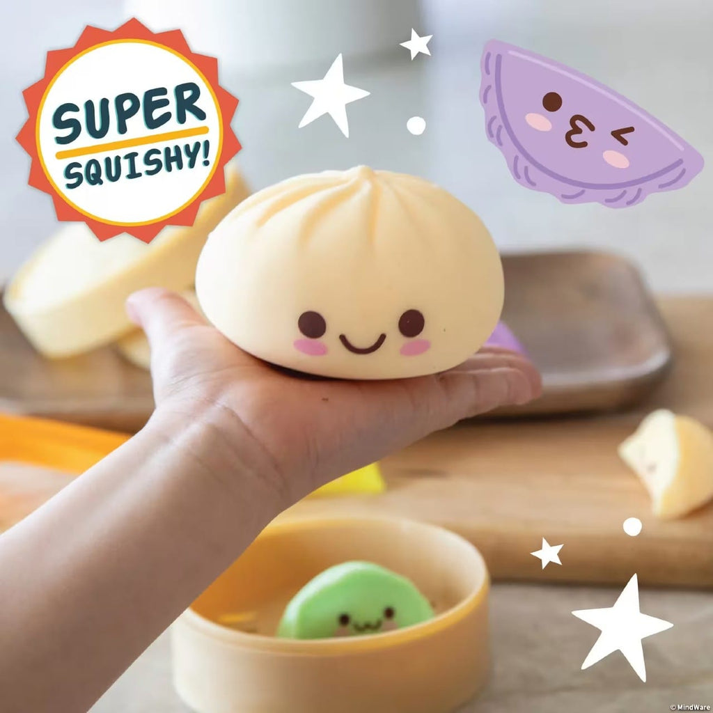 Squishy Bao Bun & Dumplings Foodie Fidget Toy MindWare Toys & Games