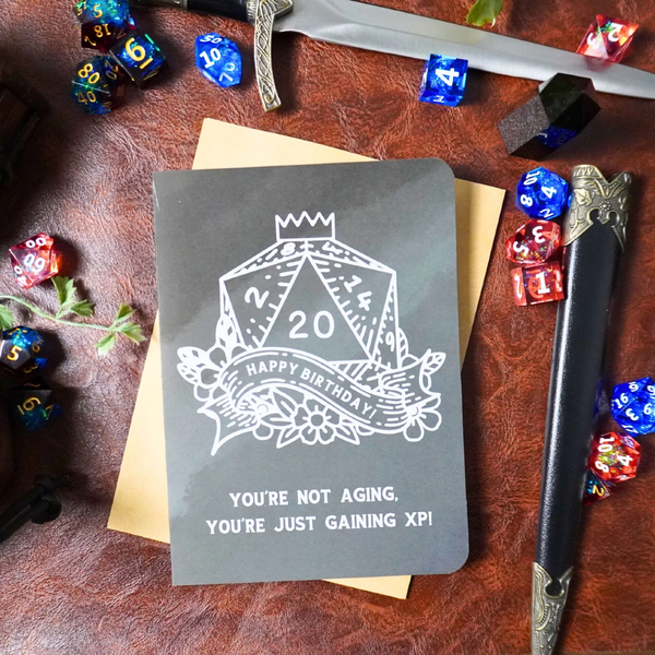 You're Not Aging XP Birthday Card Minva Tabletop Design Co Cards - Birthday