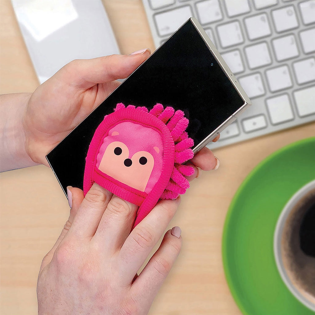 Mini Ledgehog Microfiber Duster Modern Monkey Home - Cleaning Supplies
