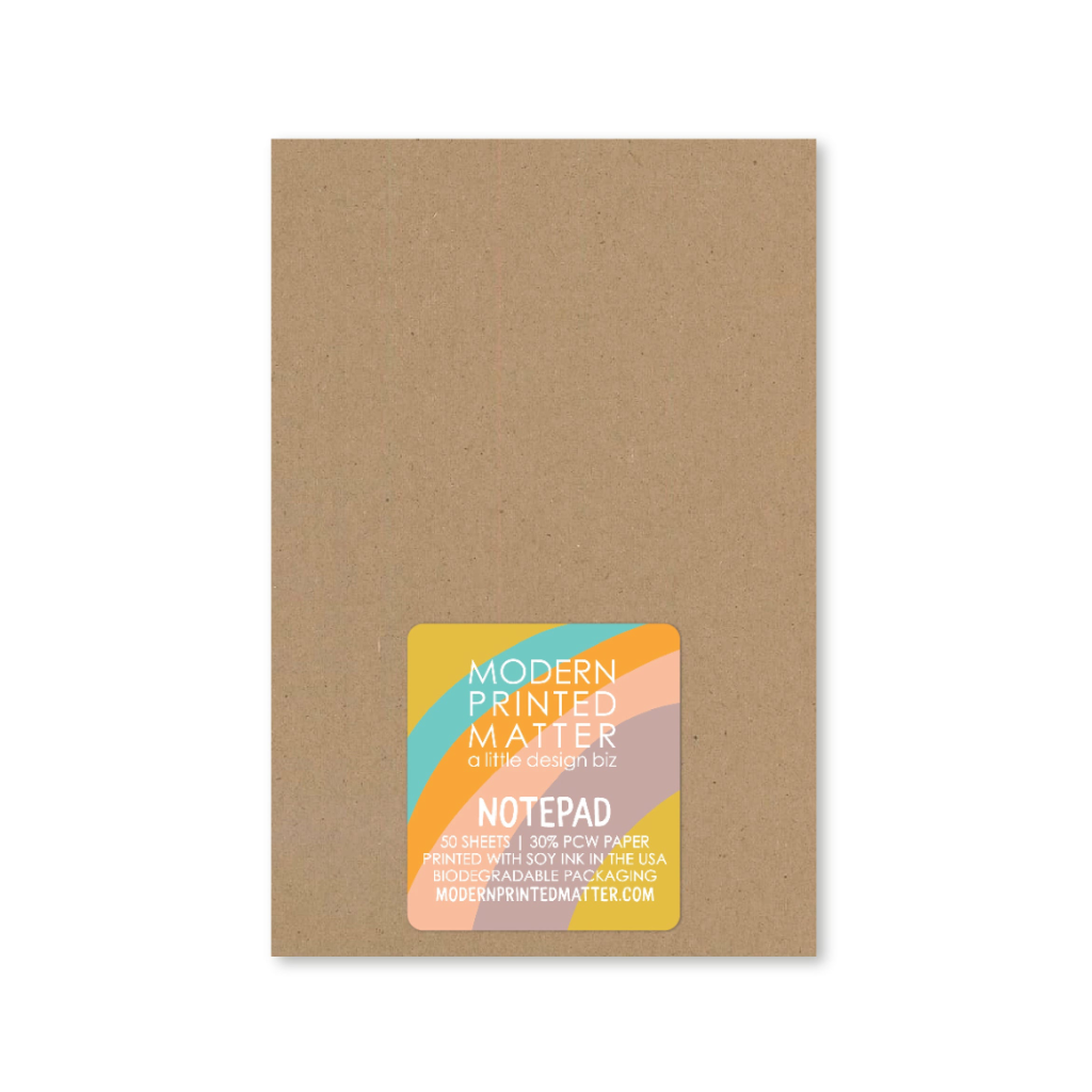 Caffeinated & Motivated Notepad Modern Printed Matter Books - Blank Notebooks & Journals - Notepads