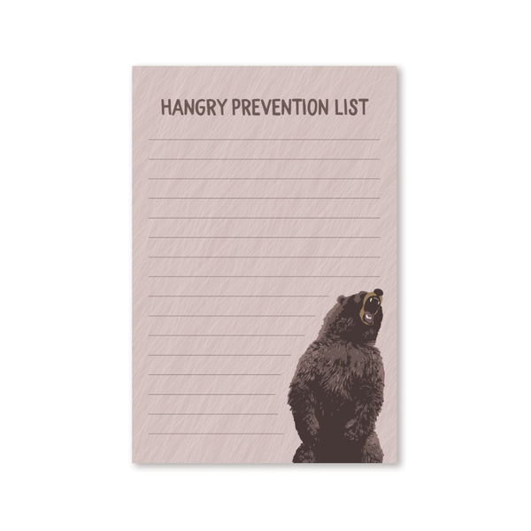 Hangry Prevention List Notepad Modern Printed Matter Books - Blank Notebooks & Journals - Notepads