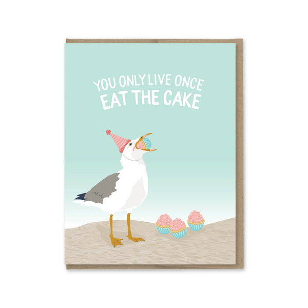 Eat The Cake Birthday Card Modern Printed Matter Cards - Birthday