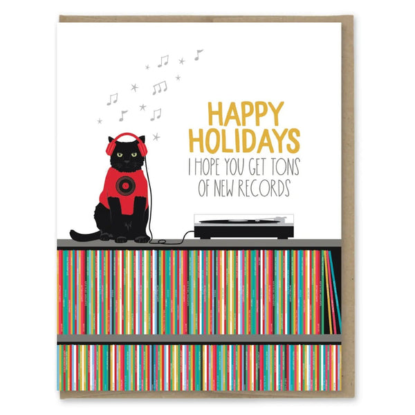 New Records Holiday Card Modern Printed Matter Cards - Holiday - Happy Holidays