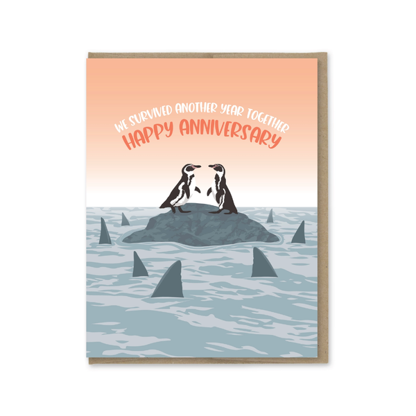 Survived Another Year Anniversary Card Modern Printed Matter Cards - Love - Anniversary