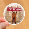 Leave Me Alone Big Foot Die-Cut Sticker Modern Printed Matter Impulse - Decorative Stickers