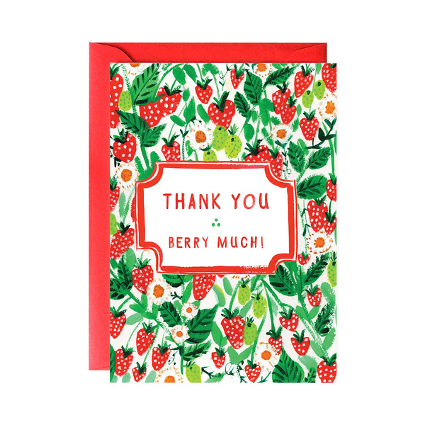Thank You Berry Much Thank You Card Mr. Boddington's Studio Cards - Thank You