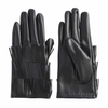 Black Faux Leather Fringe Gloves - Womens Mud Pie Apparel & Accessories - Winter - Adult - Gloves & Mittens