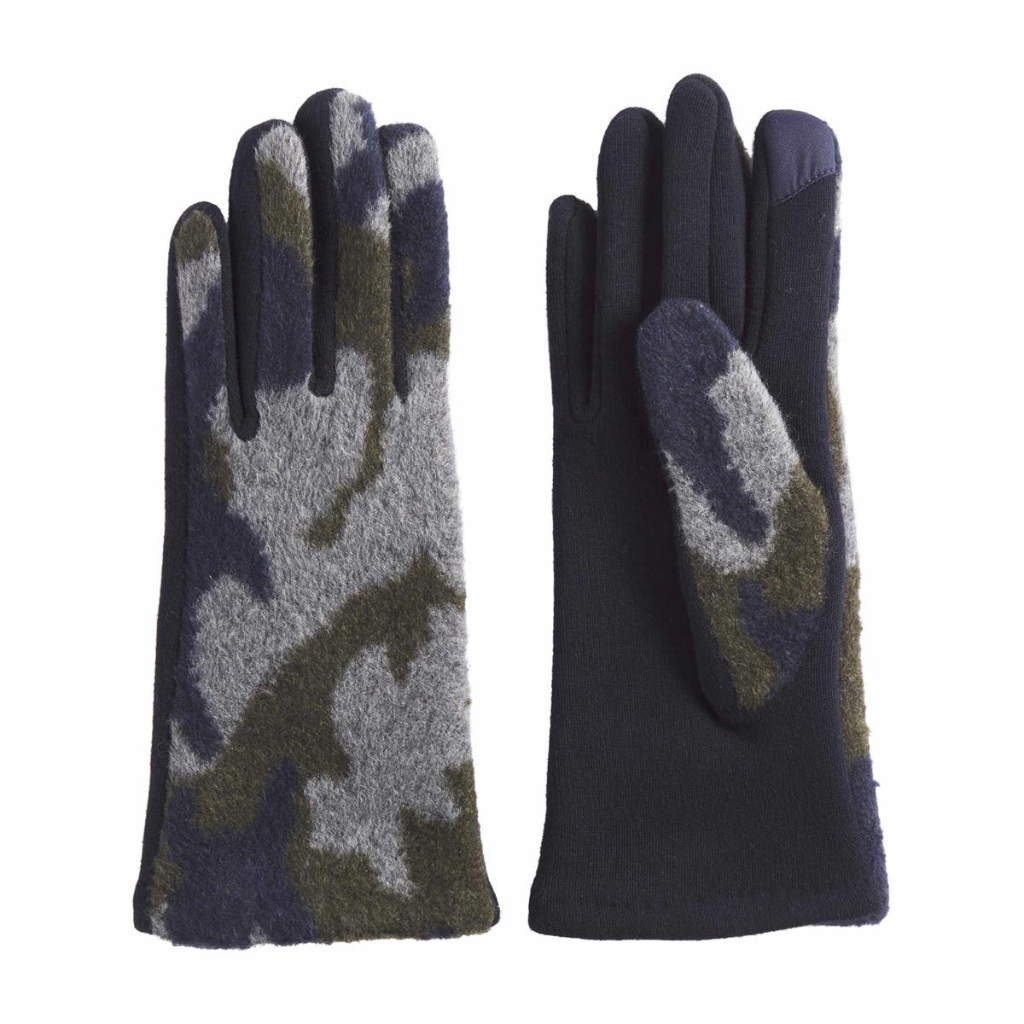 Blue Camo Gloves - Womens Mud Pie Apparel & Accessories - Winter - Adult - Gloves & Mittens