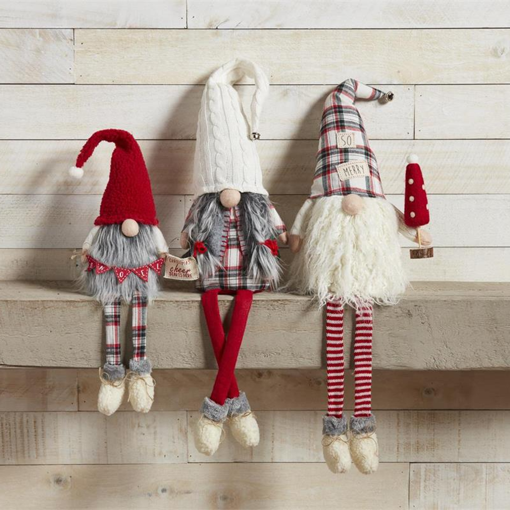 Christmas Dangle Leg Deluxe Gnome Mud Pie Holiday - Home