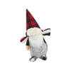 RED PLAID HAT Check Gnome Sitter Mud Pie Holiday - Home - Decor