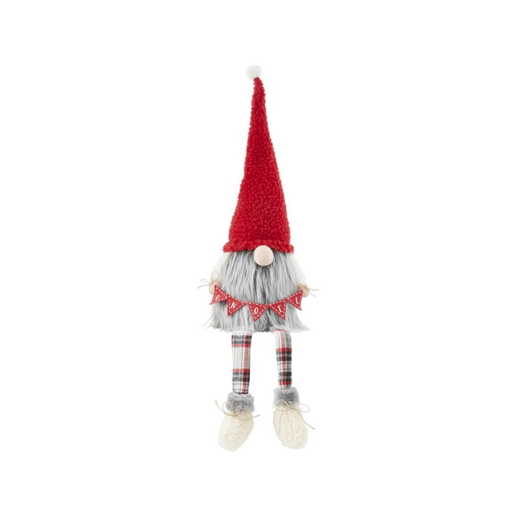 Gnoel (Red Hat) Christmas Dangle Leg Deluxe Gnome Mud Pie Holiday - Home