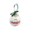 Best Grandma Sentiment Ball Ornament Mud Pie Holiday - Ornaments