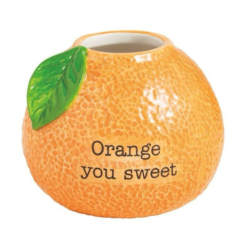 Orange Fruit Bud Vases Mud Pie Home - Garden - Vases & Planters