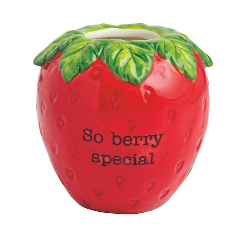 Strawberry Fruit Bud Vases Mud Pie Home - Garden - Vases & Planters