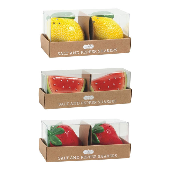 Fruit Salt And Pepper Set Mud Pie Home - Kitchen & Dining