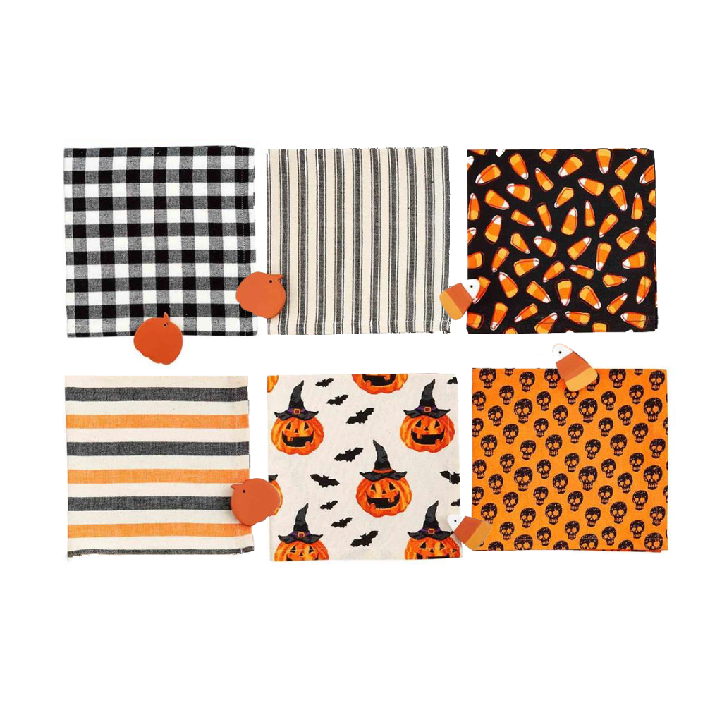 Halloween Patterned Towels Mud Pie Home - Kitchen & Dining - Kitchen Cloths & Dish Towels