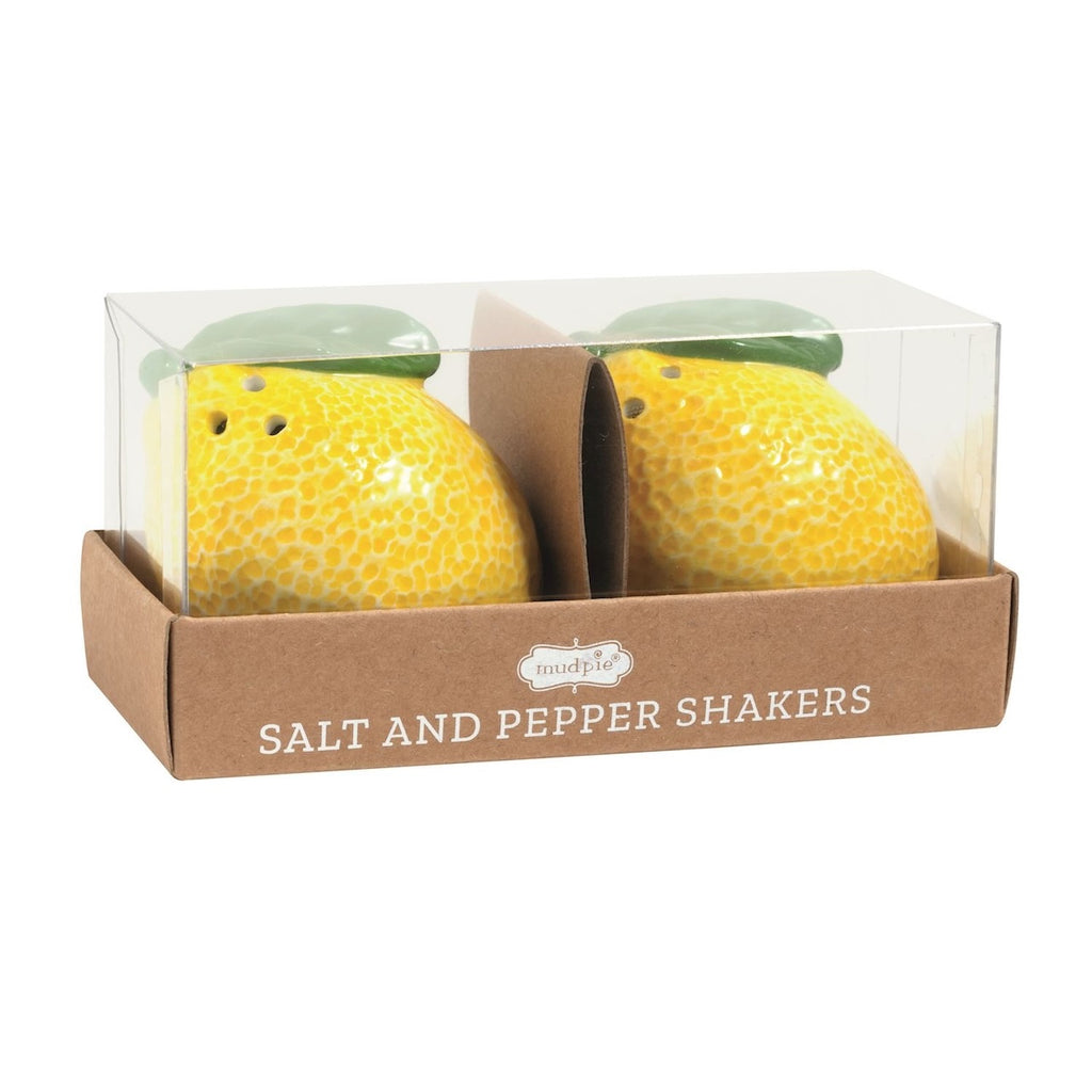 Lemon Fruit Salt And Pepper Set Mud Pie Home - Kitchen & Dining