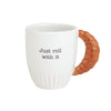 Croissant Brunch Handle Mugs Mud Pie Home - Mugs & Glasses