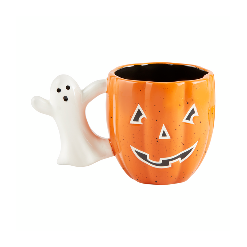 Jack O Lantern Hallowen Glow Mug Mud Pie Home - Mugs & Glasses