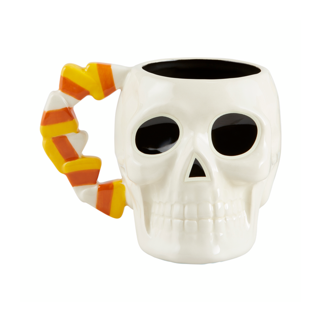 Skeleton Hallowen Glow Mug Mud Pie Home - Mugs & Glasses