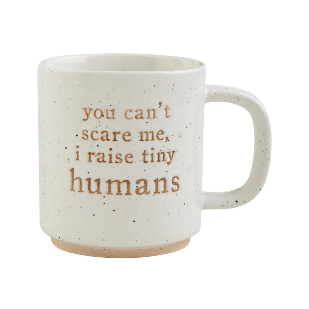 White (Tiny Humans) Funny Mom Mugs Mud Pie Home - Mugs & Glasses